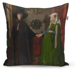Sablio Vankúš Svadba manželov - Jan van Eyck - 40x40 cm
