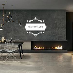 Sablio Samolepka na stenu: Restaurant - 60x53 cm