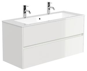 SKRINKA S UMÝVADLOM, biela s vysokým leskom, biela s vysokým leskom, 120/58,5/46,5 cm MID.YOU - Kúpeľňové skrinky, Online Only