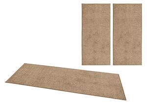 Hanse Home Spálňová sada Pure 102614 Brown - 3 diely: 70x140 cm (2x), 70x240 cm (1x) cm