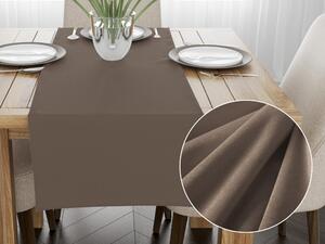 Biante Zamatový behúň na stôl Velvet Prémium SVP-005 Svetlo hnedý 35x120 cm