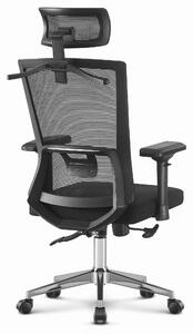 Hells Ergonomická otočná kancelárska stolička Hell's Chair HC- 1027 Black FABRIC