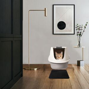 PreHouse Podložka pod mačaciu toaletu obojstranná 30x30cm - čierna