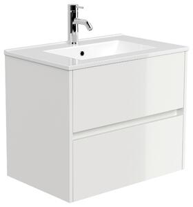 SKRINKA S UMÝVADLOM, biela s vysokým leskom, biela s vysokým leskom, 71/58,7/46,5 cm MID.YOU - Kúpeľňové skrinky, Online Only