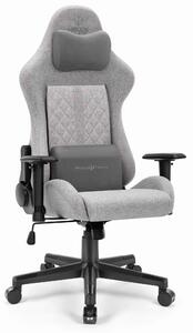 Hells Herná stolička Hell's Chair HC-1006 Grey Pink Fabric