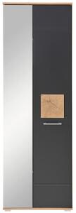 PREDSIEŇOVÁ SKRIŇA, čierna, dub artisan, 65/195/38 cm Xora - Online Only drobný nábytok, Online Only