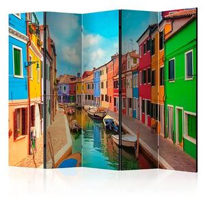 Paraván - Colorful Canal in Burano II [Room Dividers]