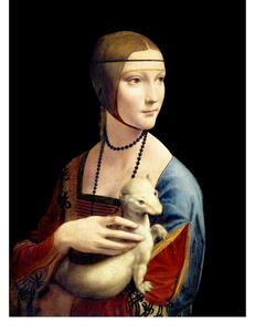 Obraz - reprodukcia 50x70 cm Lady with Ermine, Leonardo Da Vinci – Fedkolor