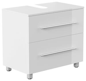 SKRINKA POD UMÝVADLO, biela s vysokým leskom, biela s vysokým leskom, 70/63/41,6 cm MID.YOU - Kúpeľňové skrinky, Online Only