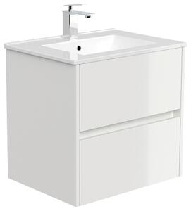 SKRINKA S UMÝVADLOM, biela s vysokým leskom, biela s vysokým leskom, 61,5/58,5/46,5 cm MID.YOU - Kúpeľňové skrinky, Online Only