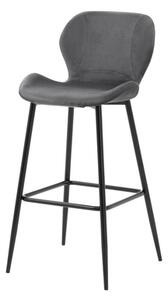 Sivá barová stolička LAIKA