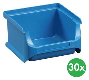 Plastové boxy PLUS 1, 102 x 100 x 60 mm, modré, 30 ks