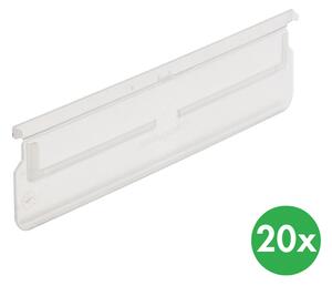 Deliace prepážky pre regálové boxy MAX, šírka 230 mm, 20 ks