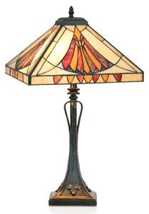 Pôvabná stolová lampa AMALIA v Tiffanyho štýle
