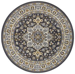 Nouristan - Hanse Home koberce Kruhový koberec Mirkan 104106 Dark-grey - 160x160 (priemer) kruh cm