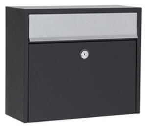 Jednoduchá poštová schránka LT150, čierna, Euro