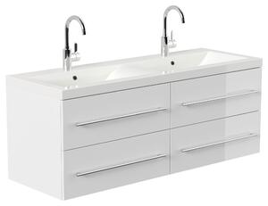 SKRINKA S UMÝVADLOM, biela s vysokým leskom, biela s vysokým leskom, 160 cm MID.YOU - Kúpeľňové skrinky, Online Only