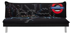 Čierna pohovka ZETOR metro