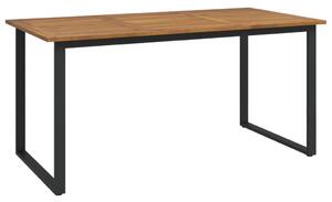 Záhradný stôl s nohami v tvare U 160x80x75 cm akáciový masív