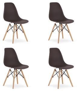 Dekorstudio Dizajnová stolička ENZO L hnedá Počet stoličiek: 4ks