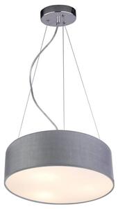 Sivý závesný luster Kioto pre žiarovku 3x E27 – LED lustre a svietidlá > Lustre