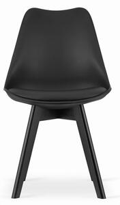 Jedálenská stolička MARK - čierna (čierne nohy)
