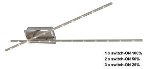 Briloner Briloner 3252-022 - LED Stmievateľné stropné svietidlo TEMPALTE 2xLED/11W/230V BL0727 + záruka 3 roky zadarmo