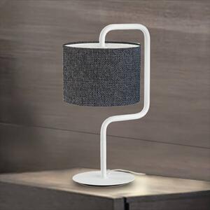 Morfeo - Textilná stolová lampa v antracitovej farbe