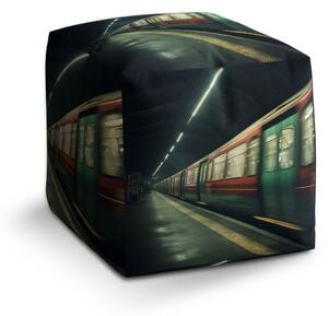 Sablio Taburet Cube Metro na tmavej stanici - 40x40x40 cm