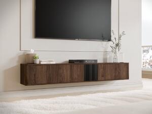 Mirjan24 TV stolík Zudbim 190, Farby: orech warmia / orech warmia + čierna 5903211504082