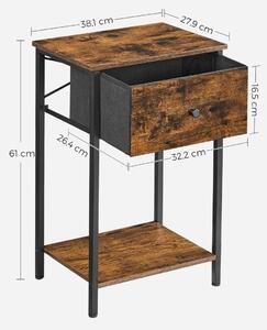 Prehouse Nočný stolík, rustikálny - LGS021B01