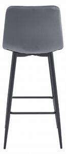 Prehouse Barová stolička POZZA - tmavo sivý zamat