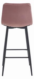 Prehouse Barová stolička ARCETO - tmavoružový zamat