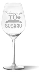 Sablio Pohár na víno Ďakujem za tú najlepšiu svokru 49 cl