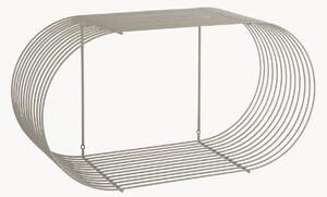 Kovová nástenná polica Curva, Š 61 cm