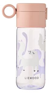 Lahev na pití pro děti Clemence Cat / Warm lilac – 350 ml