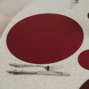 Oboustranné prostírání Star Red Ø 35 cm