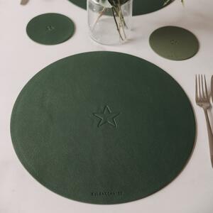 Oboustranné prostírání Star Green Ø 35 cm