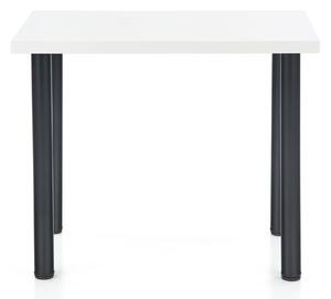 Jedálenský stôl MUDIX 2 biela/čierna, 90x60 cm