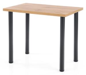 Jedálenský stôl MUDIX 2 dub wotan/čierna, 90x60 cm