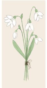 Papierové servítky Snowdrops – 16 ks