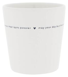 Keramický latte hrnček White / So much laughter 240 ml