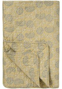 Prešívaný prehoz Soft yellow /off white / grey 130 × 180 cm