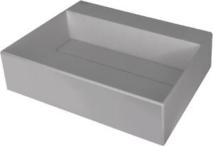 Deante Correo, granitové umývadlo na dosku 500x400x130 mm, šedá, DEA-CQR_SU5M