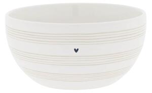 Keramická miska White / Small Stripes 300 ml