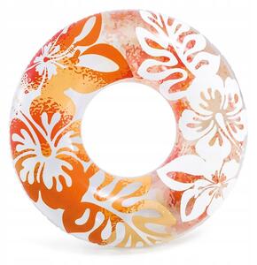 Nafukovací kruh na plávanie pre deti 91 cm oranžový