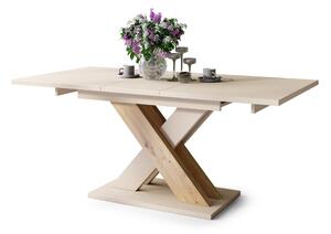 KARO béžový / dub artisan - MODERNÝ ROZKLADACÍ STÔL DO 180 cm!