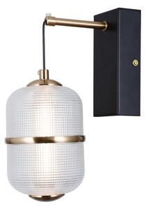 ITALUX WL-34375-1-BK - LED nástenné svietidlo ALANI LED/6W/230V 3000K čierna/zlatá