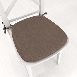 Biante Oblý podsedák BKR-504 Hnedý - 39x37x3 cm