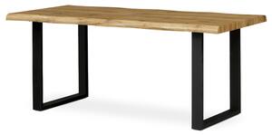 Jedálenský stôl ADDY dub divoký/čierna, šírka 180 cm